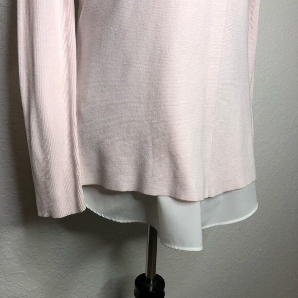 Ted Baker London light pink white layered sweater size 3 or US 8 / Medium - Picture 3 of 15